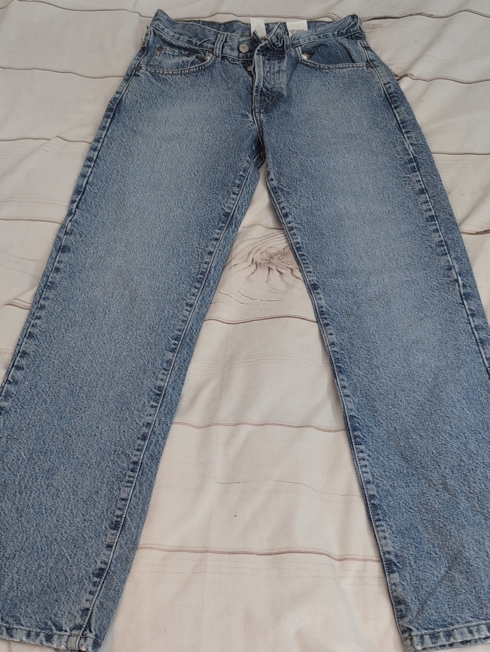 Vintage Lucky Brand Dungarees Jeans 28 Easy Fit Button Fly Made USA 100% Cotton